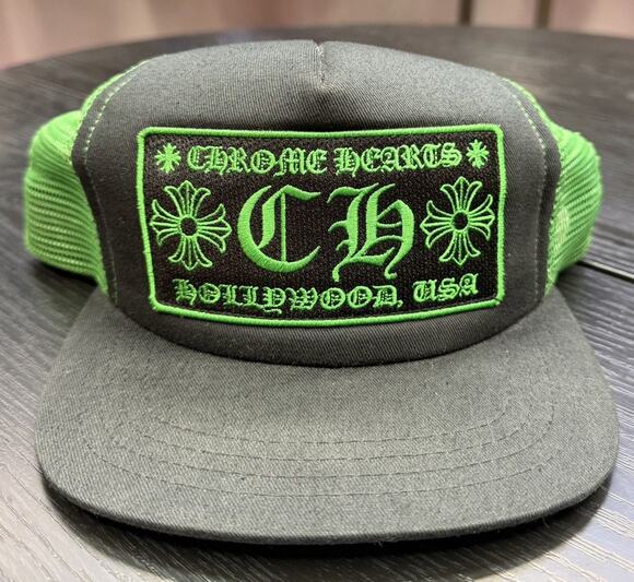 Chrome Hearts Other - Chrome Hearts CH Hollywood Green Trucker Hat